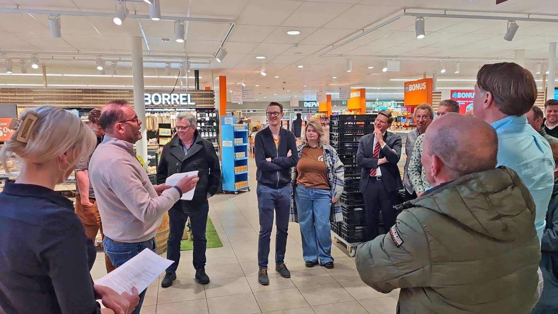 Bezoek gemeenteraad & college Ooststellingwerf aan de CCO bij Scheffer Media en Albert Heijn Van Zanten