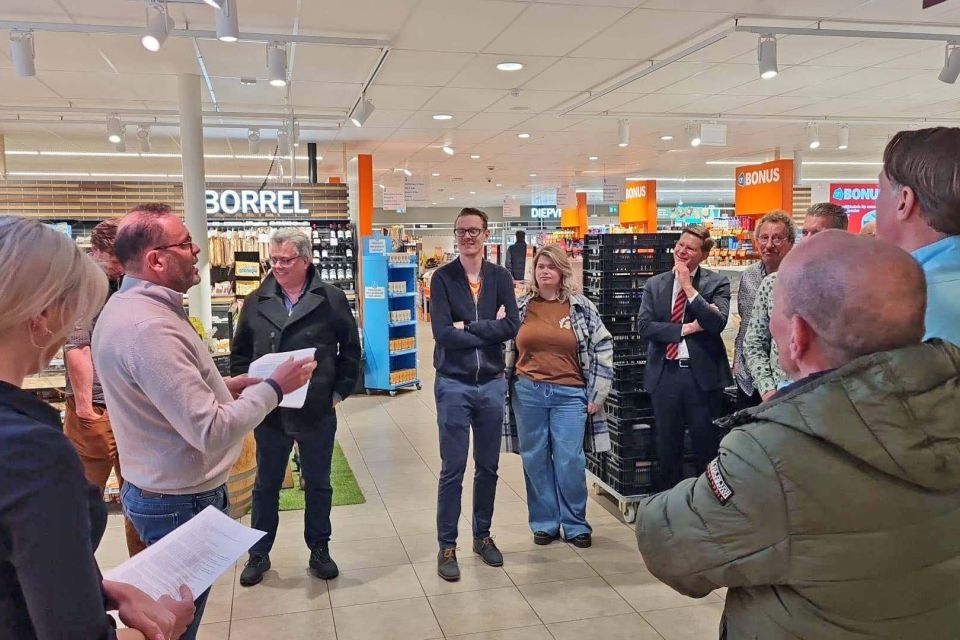 Bezoek gemeenteraad & college Ooststellingwerf aan de CCO bij Scheffer Media en Albert Heijn Van Zanten